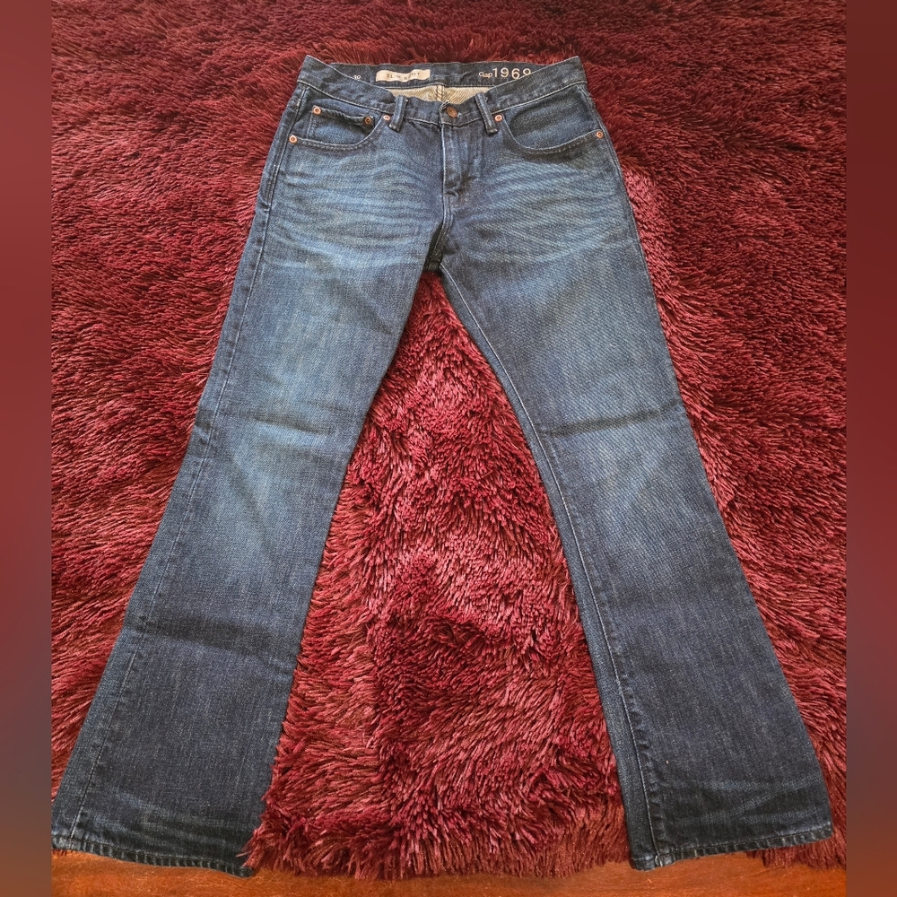 Set Of 2-- GAP Boot Cut Jeans in Deep Blue Uni Sex